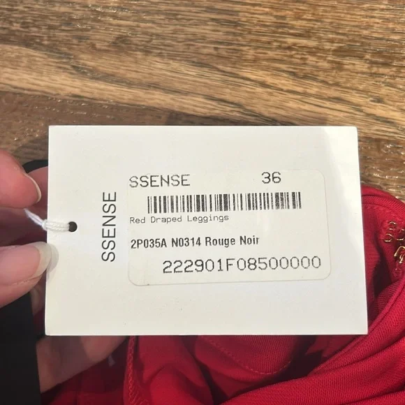 🎀NEW SSENSE BLUMARINE DRAPED LEGGINGS WOMEN'S 0 - Picture 12 of 14